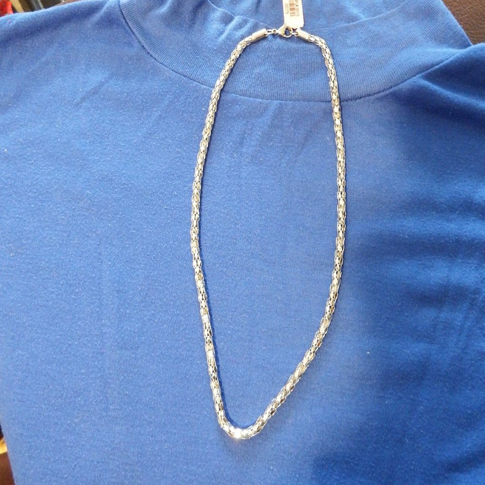 Sterling silver 20-inch snake chain